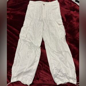 Cargo pants white nylon Size Small